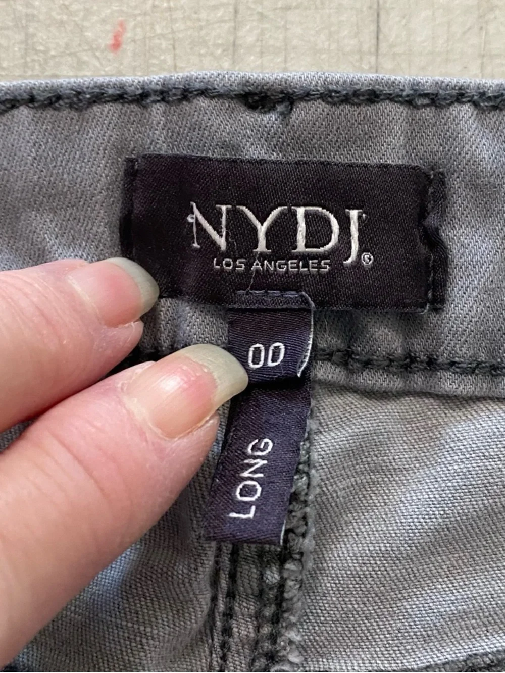 NYDJ Gray Straight Leg Jeans - Neutral Gray - Picture 2 of 14